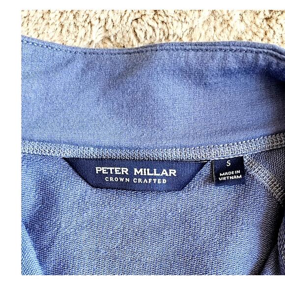 Peter Millar Crown Crafted Excursionist Flex Quarter-Zip Sweater  Mens Sz S - Picture 3 of 8